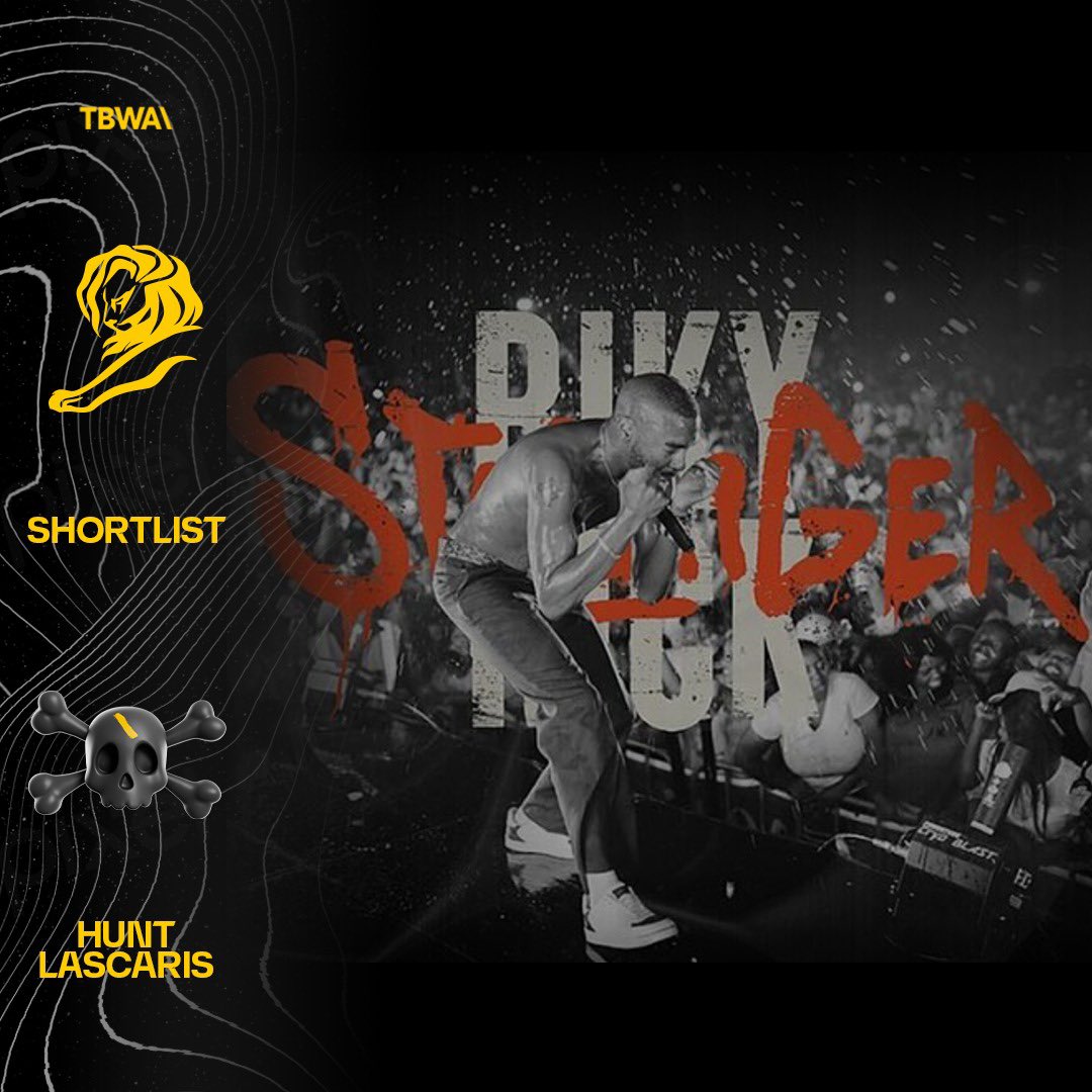 Congratulations to our incredible pirates 🏴‍☠️, for making the #Cannes2024 shortlist in the following categories:

- Scripts x3: Bedtime Stories <a href="/CityLodgeHotels/">City Lodge Hotels</a> 
- Social &amp; Influencer: Ricky Rick Stronger

Keep showing the world what we can do!