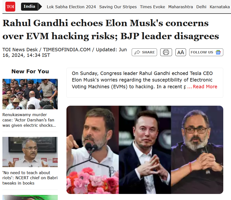 BabonesBhai's tweet photo. Now whenever Donald Trump comes up, we'll have to add Rahul Gandhi to the list of fellow election deniers. But will anyone know who he is? https://t.co/Iy453Ug0IU
