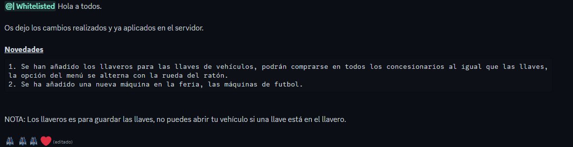 ValhallaCM's tweet photo. ¡Hola a todos!

Para dar vidilla a las redes sociales, trataremos de publicar los parches por aquí también. 🩷

Parche de hoy: https://t.co/TsgXaUNgNP