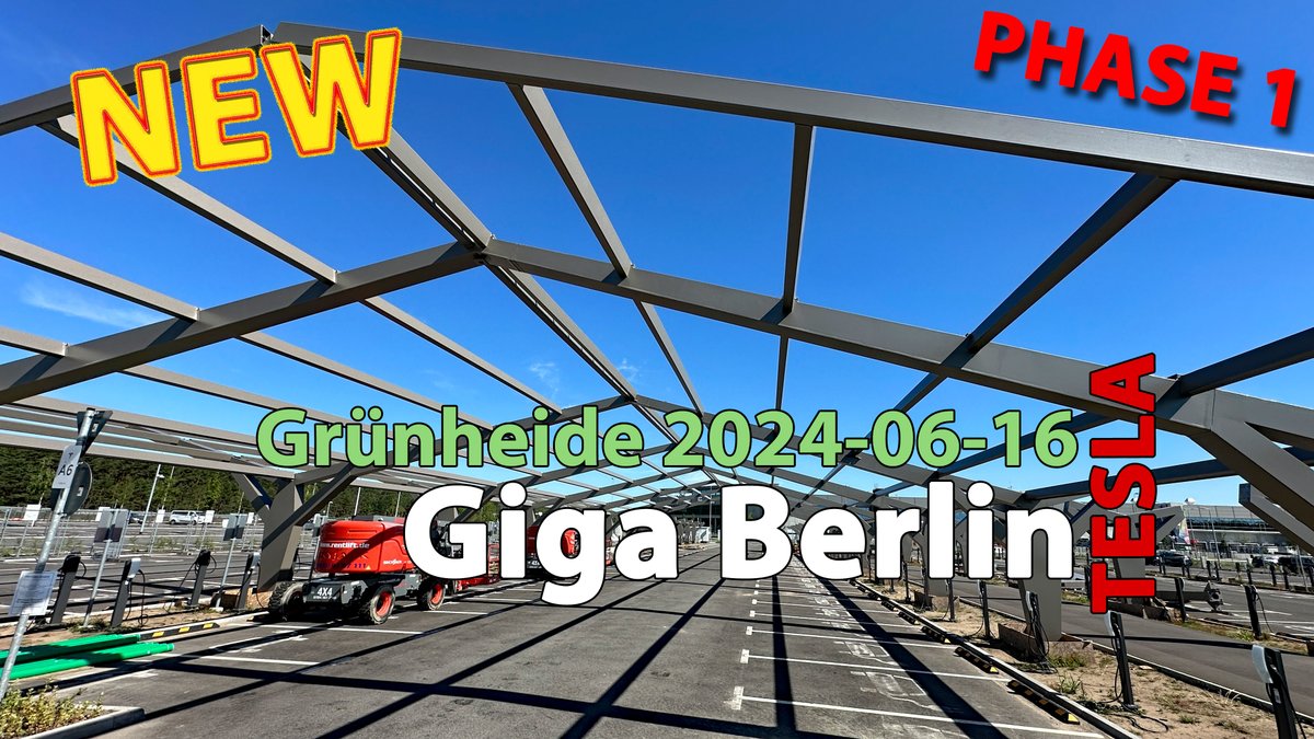 😎👉Tesla Giga Berlin Update #204 - PHASE 1
🚨 NEW drone video online! 2024-06-16
youtube.com/watch?v=XjAs8Y…

<a href="/elonmusk/">Elon Musk</a> #tesla #GigaBerlin #gigafactory #gf4