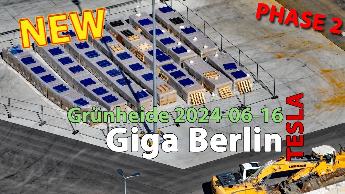 😎👉Tesla Giga Berlin Update #204 - PHASE 2
🚨 NEW drone video online! 2024-06-16
youtube.com/watch?v=LlYE20…

<a href="/elonmusk/">Elon Musk</a> #tesla #GigaBerlin #gigafactory #gf4