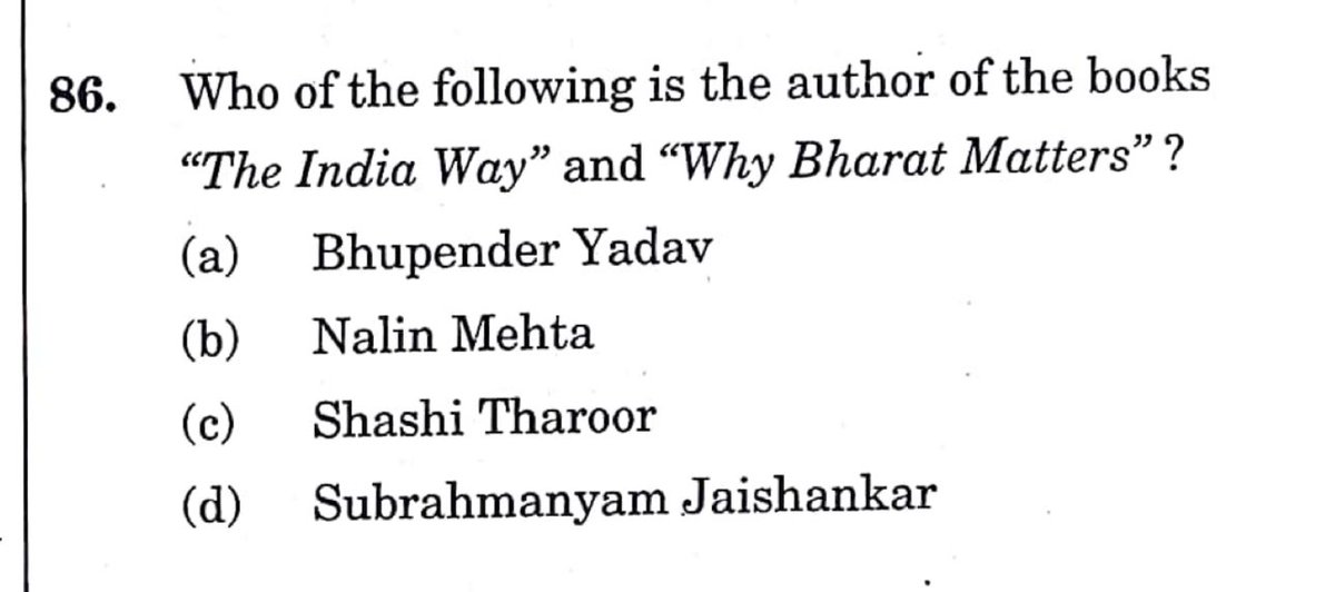 kunalrv's tweet photo. Sometimes scrolling Twitter/X helps you to mark a correct answer.

#UPSC https://t.co/gz5V5qo1Am