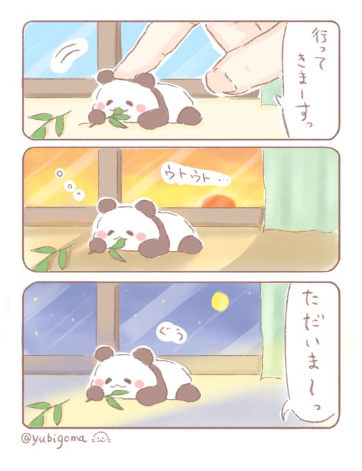ある日のちびパンダちゃん🐼 | はまゆ@「ちびっ福」書籍発売！ さんの