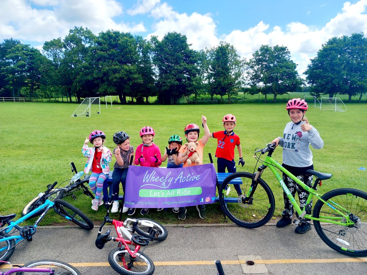 WheelyActive's tweet photo. We bring @WeAreCyclingUK #BikeWeekUK to a close with our Sunday Cycling Session @seamerandirton school.
It's been a busy week at school with over 160 participants on our sessions.
#BikeHero #kidsonbikes #BikeWeekUK #timberflyramps https://t.co/Hl46Bdnzuk