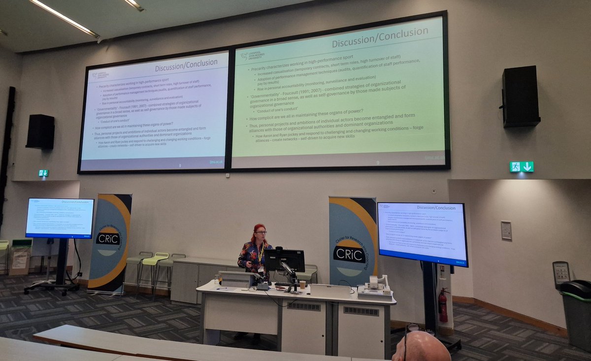 Amy Elizabeth Hardwick (@aehardwick13) on Twitter photo Great presentation from <a href="/aconsterdine1/">Dr Alexandra Consterdine</a> at <a href="/CRiC_SCR/">Cluster for Research into Coaching (CRiC)</a> this afternoon, exploring the precarity of working in high performance sport 👏🏾 Great presentation from <a href="/aconsterdine1/">Dr Alexandra Consterdine</a> at <a href="/CRiC_SCR/">Cluster for Research into Coaching (CRiC)</a> this afternoon, exploring the precarity of working in high performance sport 👏🏾