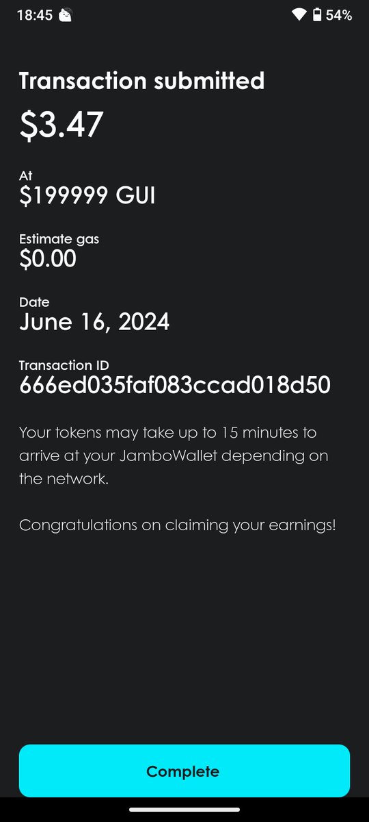 jungaliber's tweet photo. I just claimed my GUl rewards on Jamboll!
#JamboxGUl@jambotechnology
©gulinuonaptos
If you want to earn crypto rewards and points get the JamboApp here - hitps://play
•https://t.co/oRMeqAOK7Z https://t.co/FvUmK59kGJ