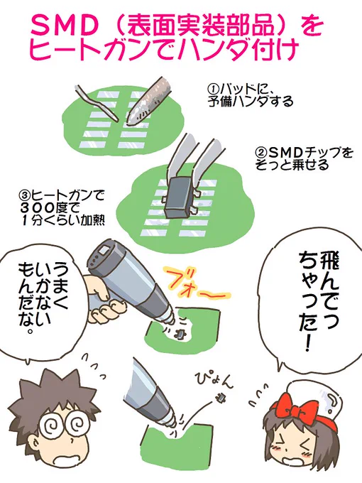 売れのこったブラウン管のおはなし。(1156)

ヒートガンでハンダ付け 