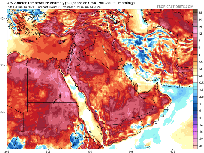 Meteovilles's tweet photo. #Canicule de tous les records en #MéditerranéeOrientale, et au Moyen Orient 
- Nuit la plus chaude jamais enregistrée à #Alanya (#Turquie) minimale +29,3°C.  
- Nuit la plus chaude jamais mesurée en Juin à #Amman (#Jordanie) minimale +28,4°C 
- En #Israël une minimale de +34.4°C a été mesurée à #Sédom et une maximale de +49.1°C à #samarkand 
- A #Chypre, les températures ont également atteint les +45°C!
Source @extremetemps