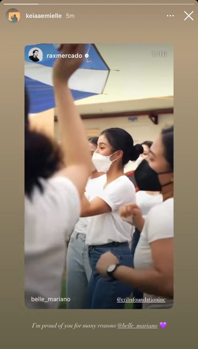 Ate Keia’s message to Belle ~

“I’m proud of you for many reasons <a href="/bellemariano02/">Belle Mariano</a> 💜” 

And so are we, Belle! 🤍
#BelleMariano
