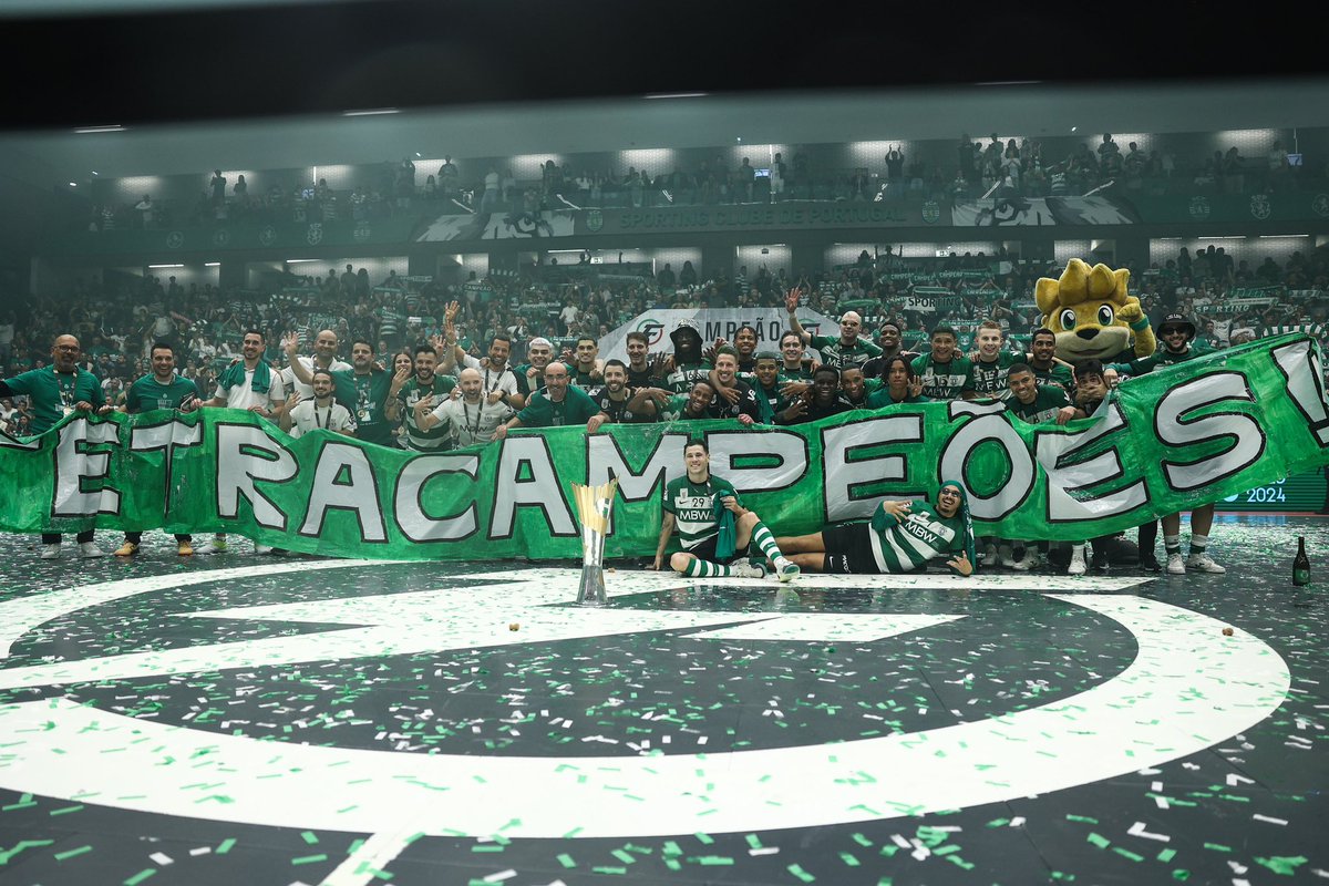 🏆🥇 O <a href="/SCPModalidades/">Sporting CP - Modalidades</a> é campeão da <a href="/LigaPlacard/">Liga Placard</a> “eu perco tudo, mas não perco a Fé”. Obrigado a todos que torceram por nós, mas uma noite incrível no João Rocha! #Deuséfiel <a href="/mania_de_futsal/">Mania De Futsal</a> <a href="/wonesports/">Geison</a> <a href="/munichsports/">MUNICH Sports</a>
