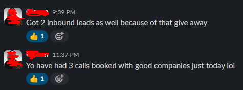 In February, one giveaway tweet went viral for my agency client.

It got him:

- 500+ followers
- Qualified leads
- High-ticket clients

All overnight.

Giveaways are still the lead-bringer on X.

Just make sure the hook is intriguing.