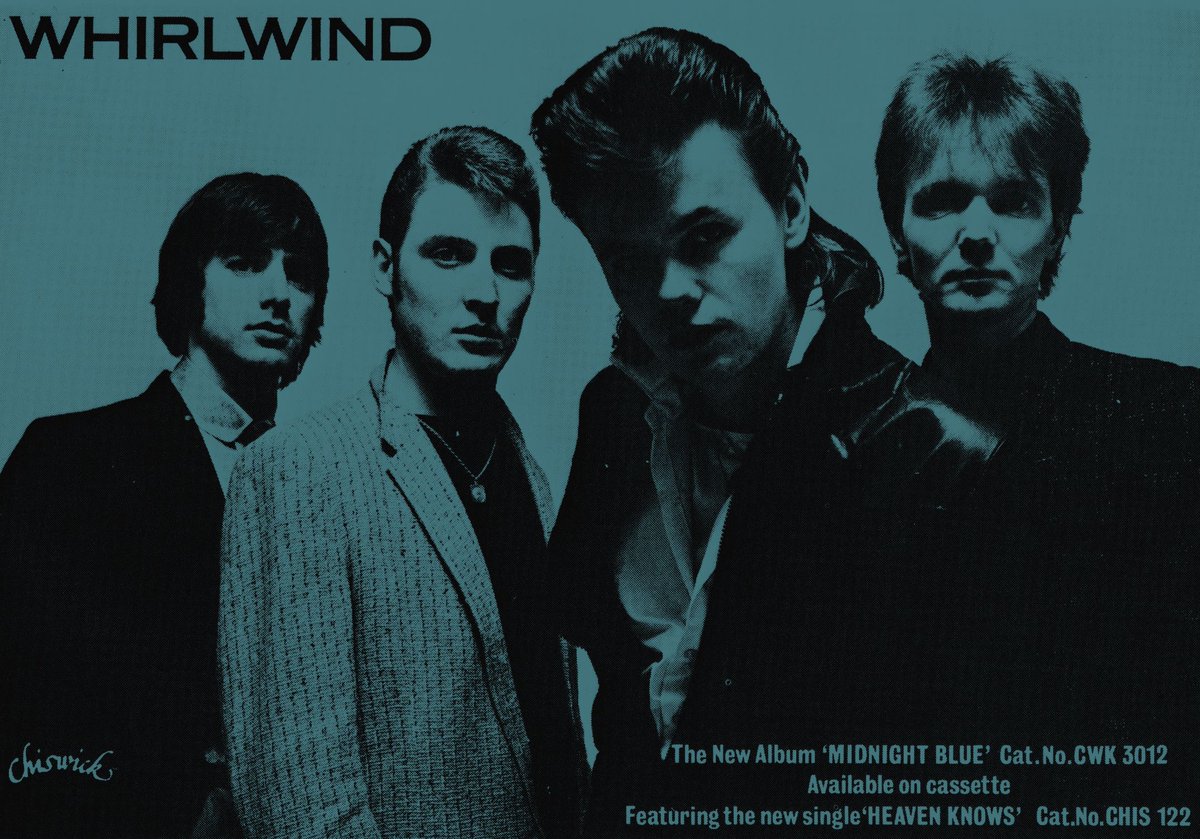 WHIRLWIND Album "Midnight Blue" Advert March 1980 #Whirlwind #Rockabilly