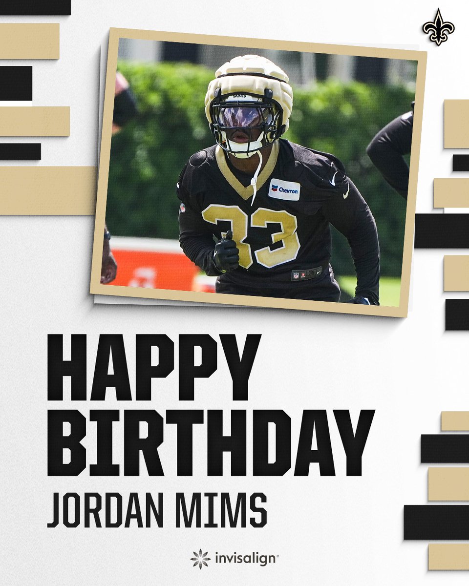 Happy birthday, <a href="/jmims23/">Jordan Mims</a>! 🎉

#Saints | <a href="/Invisalign/">Invisalign</a>