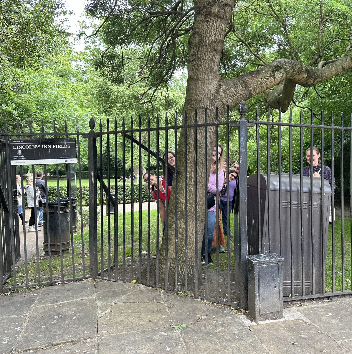 ‘Strike made the short journey on the Central line, exiting the Tube at Holborn and heading for Lincoln’s Inn. He then took up a position behind a tree in the gardens from which he could watch the neo-classical façade of Lavington Court Chambers, and waited.’ #StrikeTour24