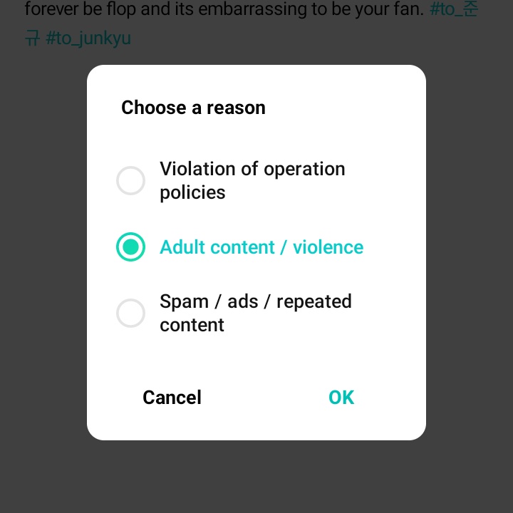 📣DO NOT ENGAGE! MASS REPORT.

🖇️m.weverse.io/treasure/fanpo… 

📎 click the link 
📎 report it
📎 choose reason 
- violation of operation policies 
- adult content/violence 

After that, leave positive and encouraging words for him. Thank you!