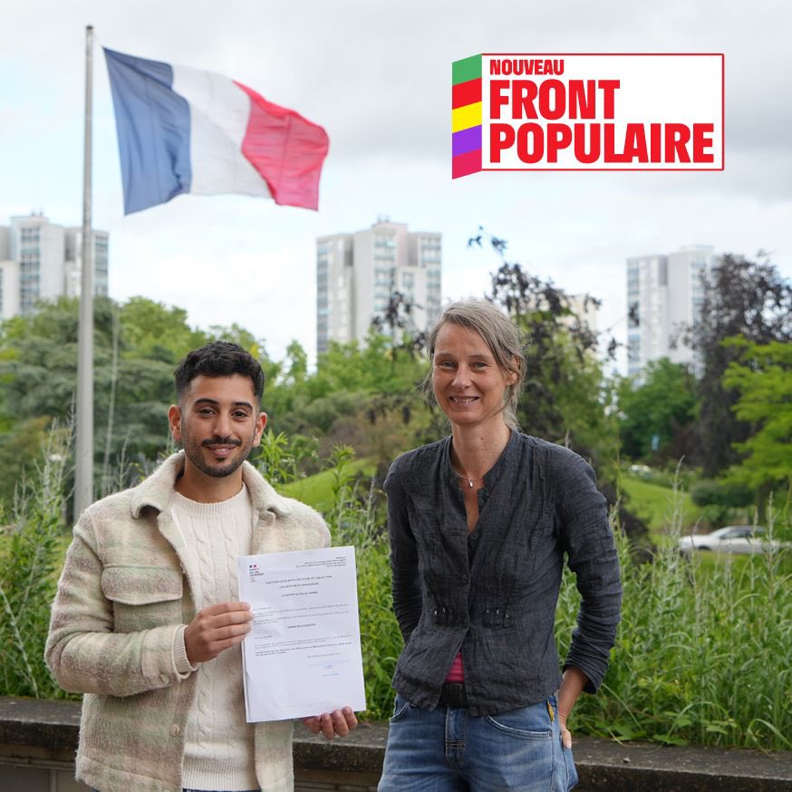 LyesLouffok's tweet photo. C'est fait ! Avec @ClineVercelloni, nous avons officiellement déposé nos candidatures à la préfecture. Notre détermination à œuvrer pour toutes les personnes qui seront en danger si l'extrême droite arrive au pouvoir est immense. RDV dans les urnes les 30 juin et 7 juillet ! https://t.co/gnlGRjstz6
