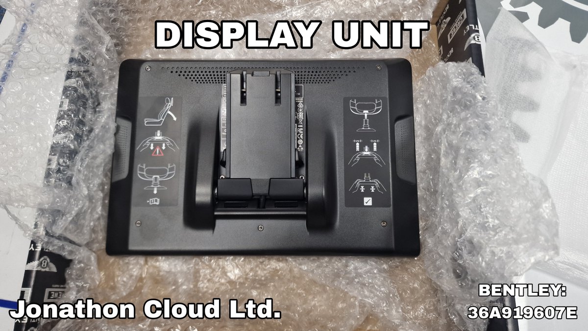 jonathoncloud1's tweet photo. PART: DISPLAY UNIT
PART NUMBER: 36A919607E
BRAND: BENTLEY
EMAIL: PARTS@JONATHON-CLOUD.CO.UK
#bentley #genuinecarparts #jonathoncloudltd #car #carparts #explorepage #bentleycarparts #displayunit #cardisplayunit #carpartsforsale https://t.co/lNY2jujQJn