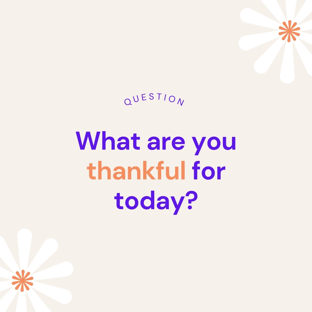 Being thankful is a great way to show your appreciation for what you have. Leave a comment with what you’re thankful for.