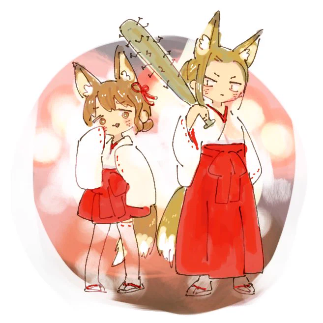 うちらお祭りの神の使い的なアレで〜す #僕ヤバ