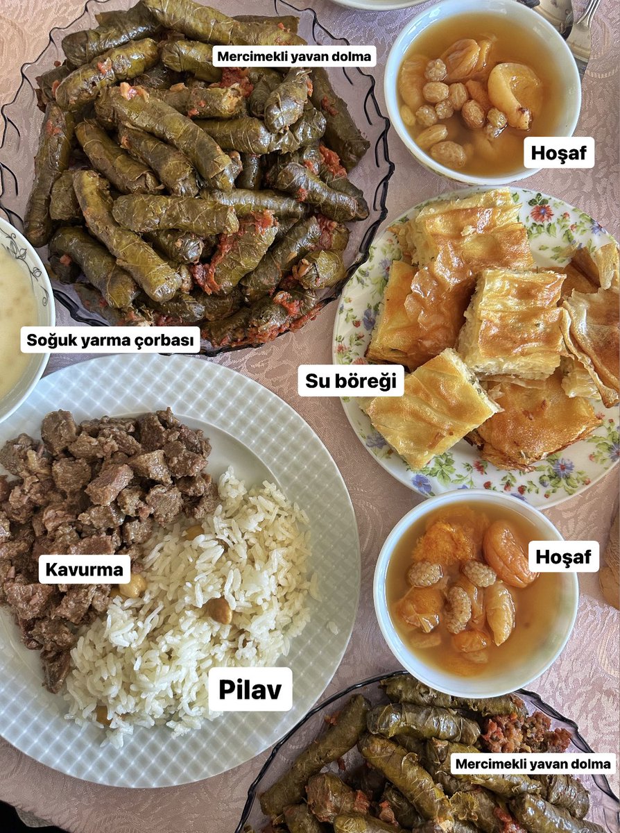 Tokat’ta bayram sofraları bir başka güzel.. 😍 Hayırlı bayramlar