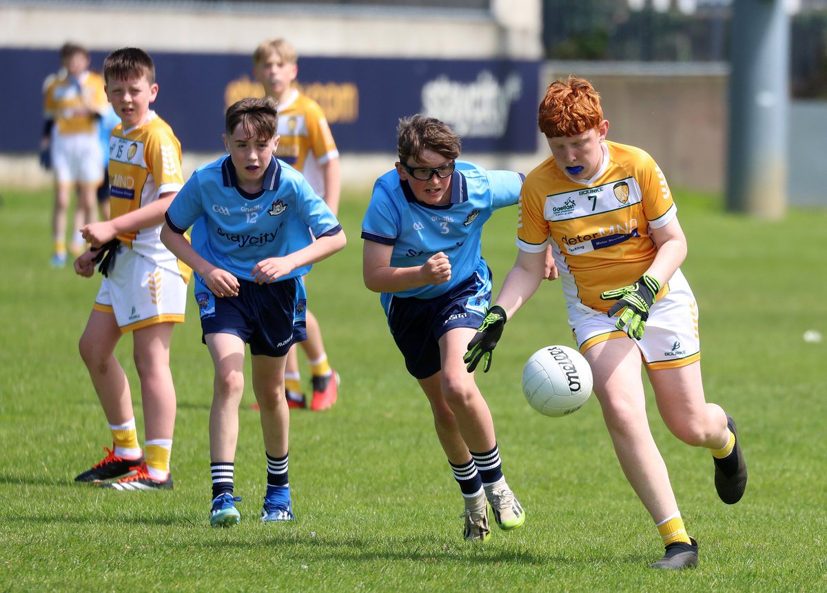 Well done to P7 pupil Odhran Cassidy who represented St. Brigid's PS on the combined Antrim primary school team who played their Dublin counterparts on Friday. Odhran had a great day which included a trip to Croke Park.

Pic: Mal McCann