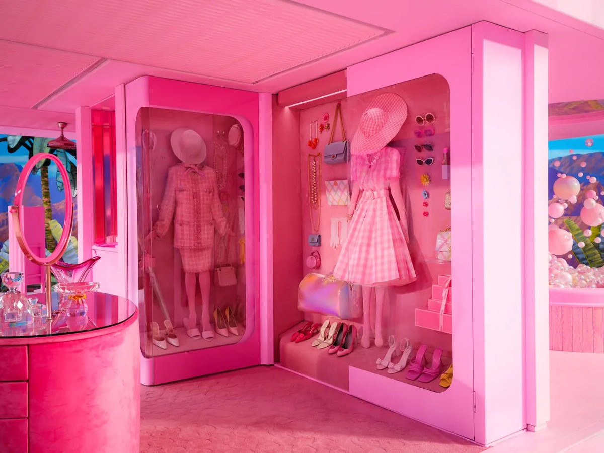 lalalandism's tweet photo. one year since the barbie architectural digest video dropped. https://t.co/XOwowlz0yr