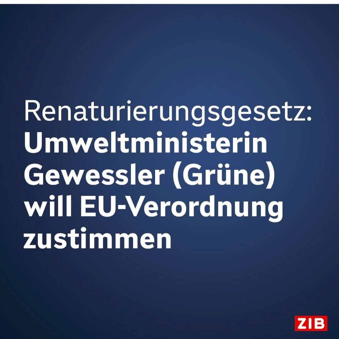 Fridays For Future Austria (@fff_austria) on Twitter photo 🚨Breaking!
Damit steht Österreich morgen auf der richtigen Seite der Geschichte. <a href="/lgewessler/">Leonore Gewessler</a> könnte mit ihrer Zustimmung die notwendige qualifizierte Mehrheit im Ministerrat ermöglichen - und damit das wichtigste EU-Naturschutzgesetz der Dekade retten! #Renaturierungsgesetz 🚨Breaking!
Damit steht Österreich morgen auf der richtigen Seite der Geschichte. <a href="/lgewessler/">Leonore Gewessler</a> könnte mit ihrer Zustimmung die notwendige qualifizierte Mehrheit im Ministerrat ermöglichen - und damit das wichtigste EU-Naturschutzgesetz der Dekade retten! #Renaturierungsgesetz