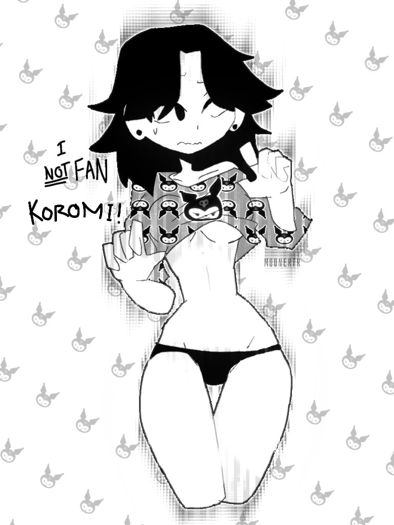 Mooner__TR's tweet photo. SHE IS NOT A FAN KUROMI

Who is the fan KUROMI?:)

.

.

.

.#artistatwork #art #Animation #kuromi #nfsw #sexy https://t.co/P38wq68ydz