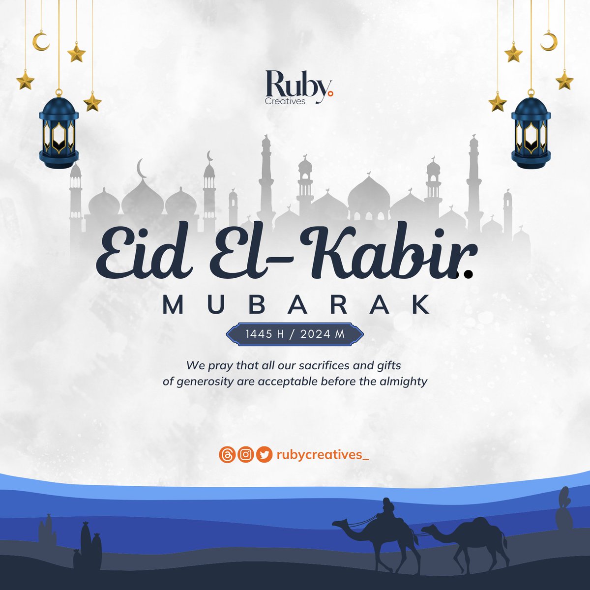 Rubycreatives_'s tweet image. Season greetings to every one of our Muslim clients.
We wish you the best blessings of the almighty in this yuletide.

#sallah #EidMubarak #eidelkabir