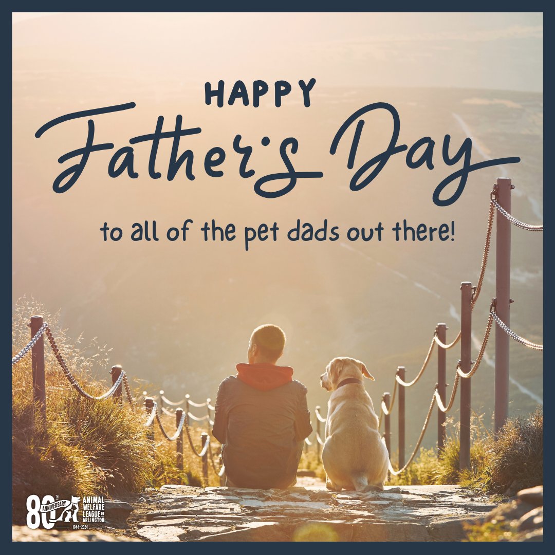 AWLAArlington's tweet photo. Happy #FathersDay to all you pet dads out there! Help us celebrate the day by replying with a photo of your favorite #petdad and their pet! https://t.co/FoRLDhFdHW