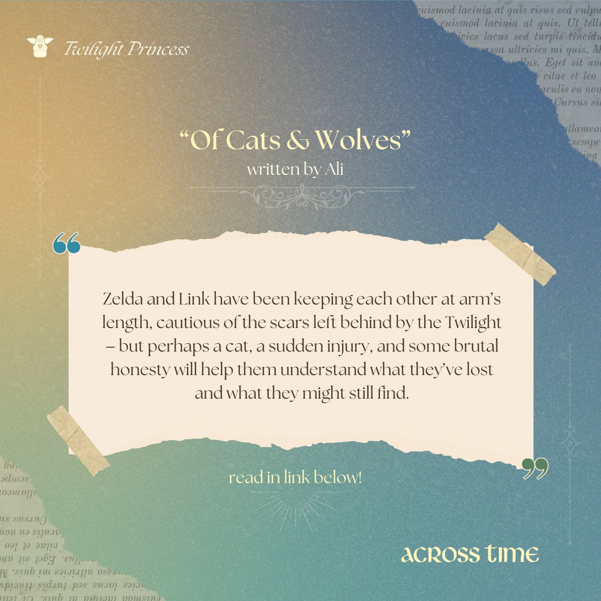 🩵 Twilight Princess: "Of Cats &amp; Wolves" 💚

Story by Ali

#TheLegendofZelda #Zelink #AcrossTime