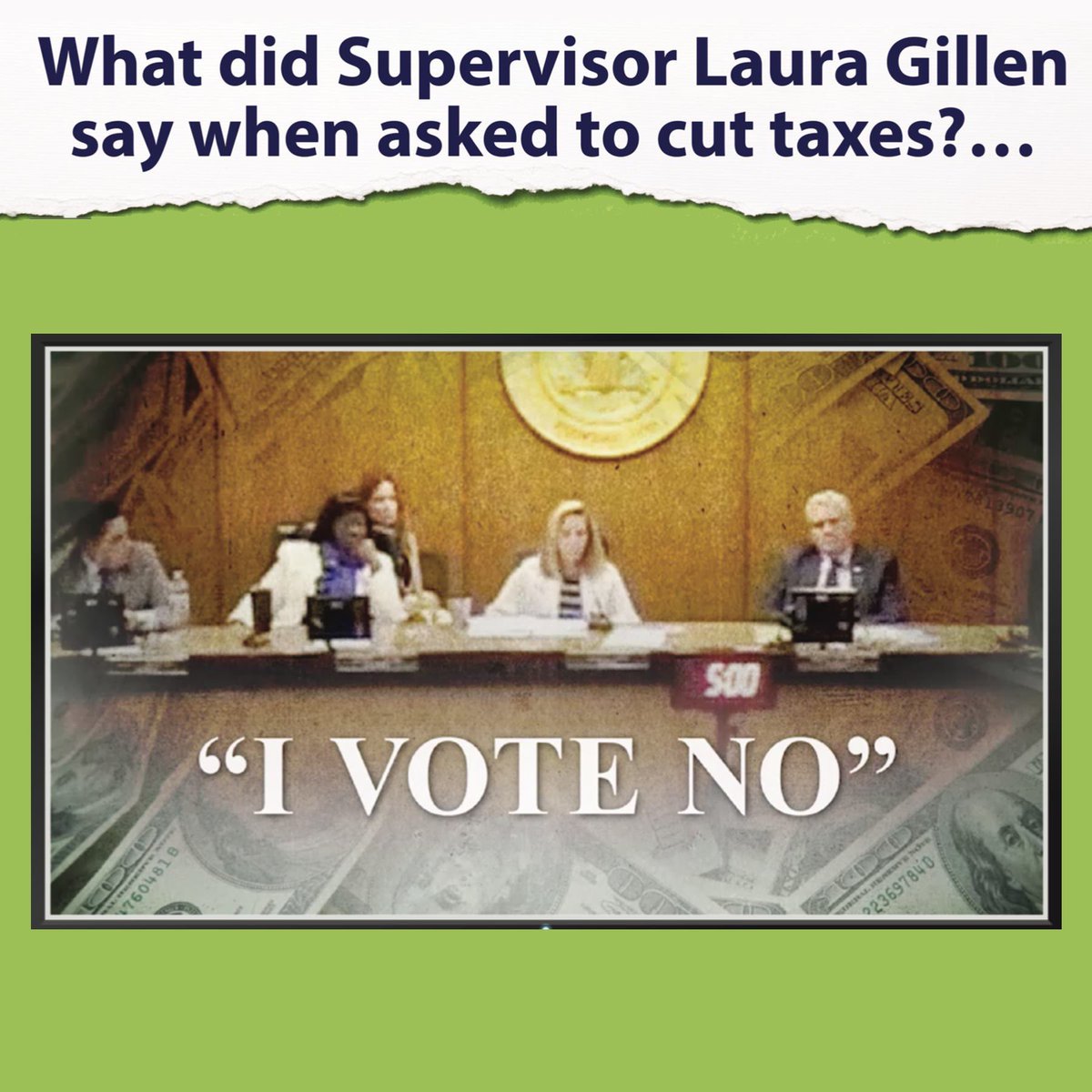 ANTHONYDESPO's tweet photo. Laura Gillen voted NO to a tax cut.
#LyingLaura strikes again. https://t.co/x9g9Q7biKf