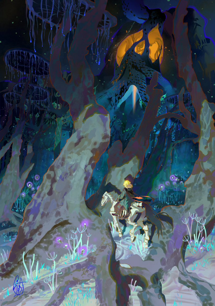 my art for TOTK zine @//take_this_book ! 🗡️✨