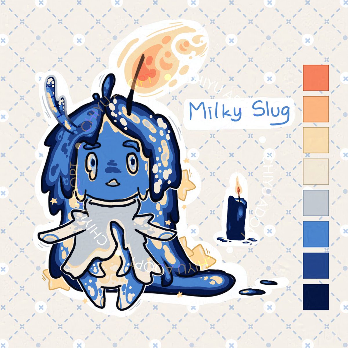 ochayume's tweet image. =Paypal Adoptable=
sb: 15 $ (PNG Transparent file)
mi: 2 $
ab: -

Deviantart post: deviantart.com/chiyuadopt/art…
.
#adoptables #auction #openadoptables #adopt #openauction #paypaladopt #paypaladoptable #cute #slugs #design #chiyuadopt #Vgen #illustration #milk #star #milkyway #candle