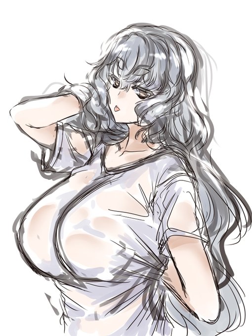 Д◎) 一時期はやった強調シャツをそえて(エ
 #乳の日 