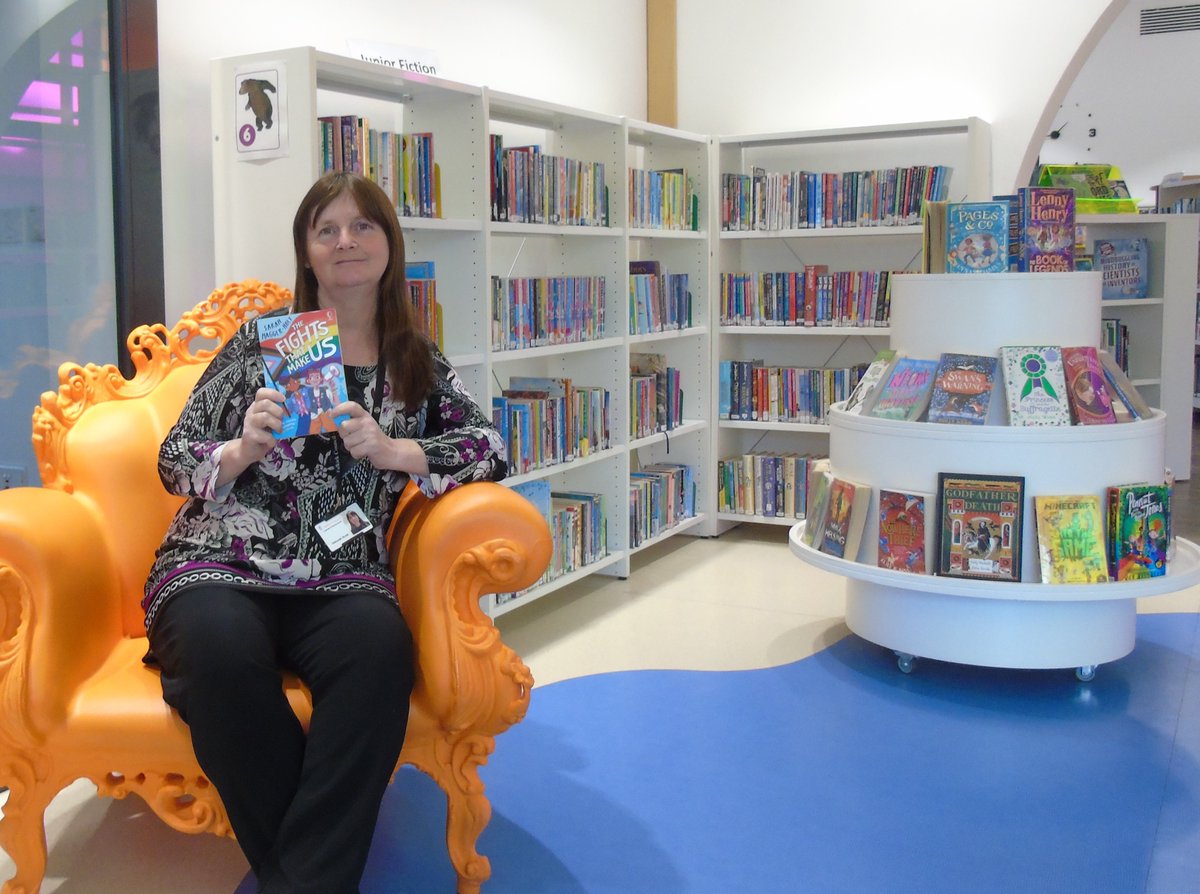 Falkirk Libraries (@libfalkirk) on Twitter photo Debbie from #Denny Library is the queen of entering book competitions! She's the proud winner of #TheFightsThatMakesUs by <a href="/SarahHaggerHolt/">Sarah Hagger-Holt</a> courtesy of @askewsholts and <a href="/Usborne/">Usborne Publishing</a>. Woop! Debbie from #Denny Library is the queen of entering book competitions! She's the proud winner of #TheFightsThatMakesUs by <a href="/SarahHaggerHolt/">Sarah Hagger-Holt</a> courtesy of @askewsholts and <a href="/Usborne/">Usborne Publishing</a>. Woop!
