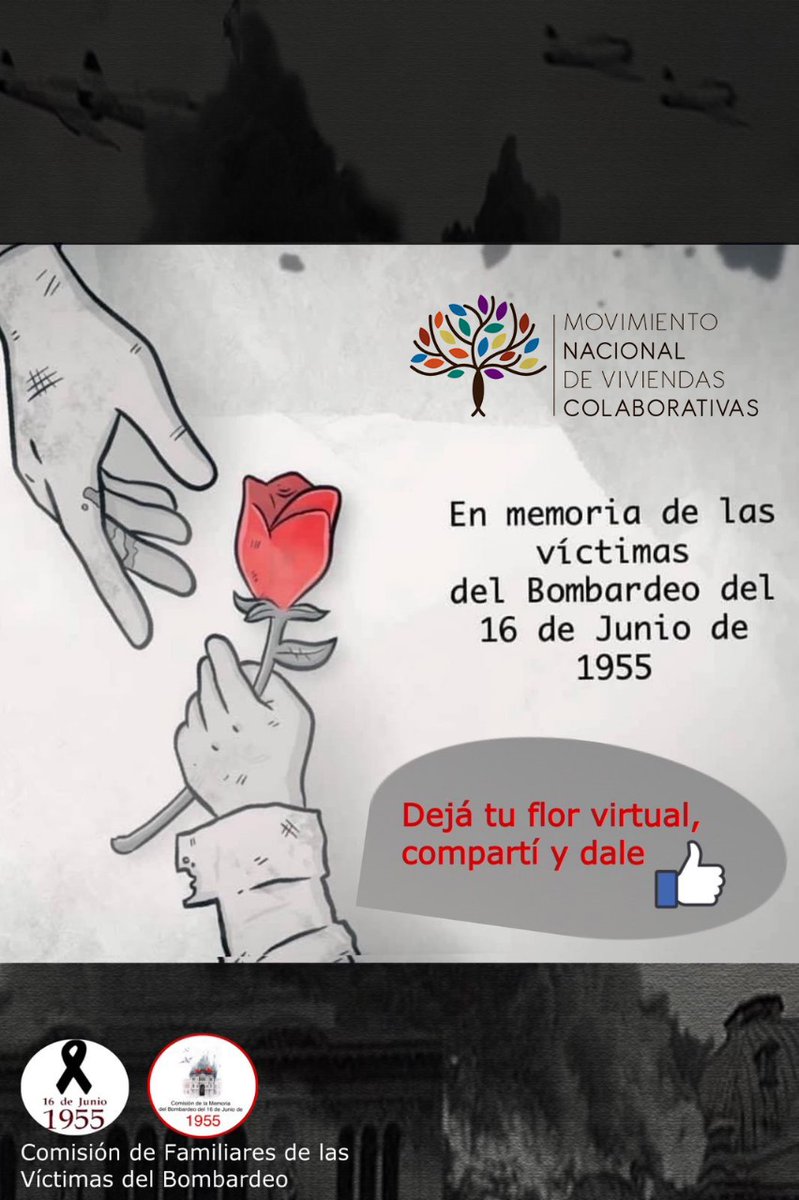 MColaborativas's tweet photo. Mantengamos activa la memoria . 16 de Junio de 1955, militares y civiles bombardean al pueblo, en la Plaza de Mayo.  
#FloresDel55
#A69AñosDelBombardeo
#MemoriaVerdadYJusticia https://t.co/zkPDZTjzMM
