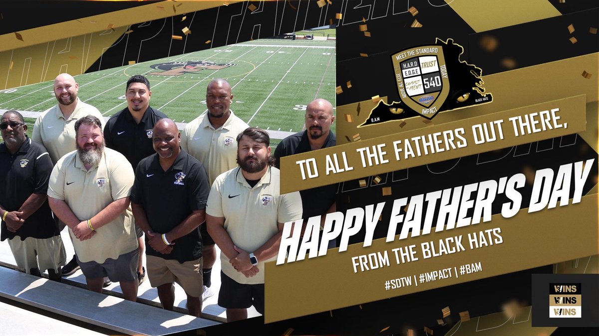Happy Father’s Day! Especially to those a part of the Black Hat family. The lives you shape will be lives that impact the world.

#BAM
#IMPACT