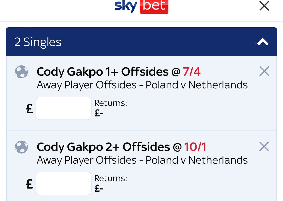 thetipsguide's tweet image. Generous prices for offsides as well.

Ladbrokes slightly bigger if you can get in there on time too.

18+ gambleresponsibly