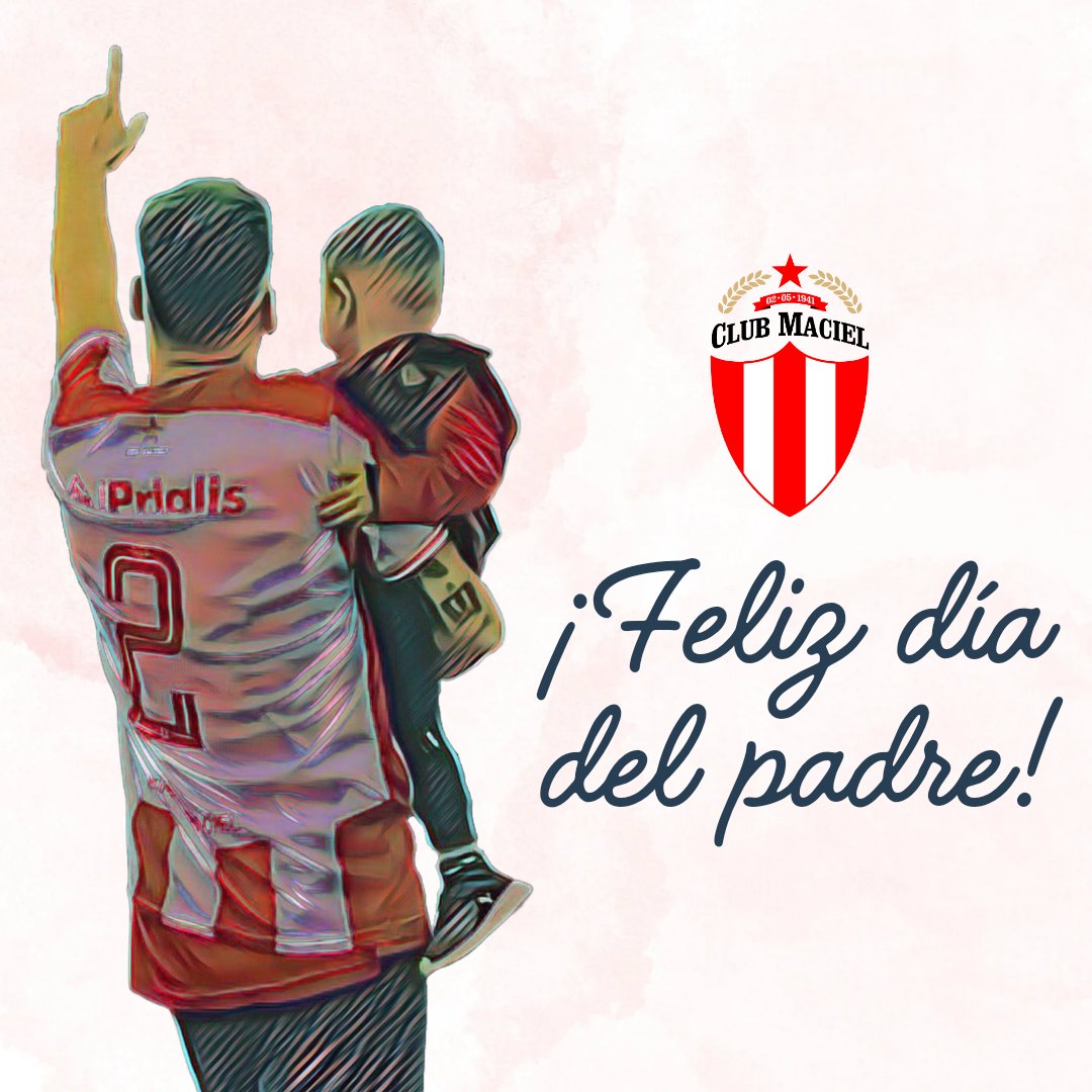 ClubMaciel's tweet photo. Desde el Club Maciel saludamos a todos los papás en su día. A los que están siempre ahí, acompañando cada paso y a los que ya no estar, los que nos inculcaron el amor por el rojo.
¡FELIZ DÍA DEL PADRE! ❤️
🇦🇹🇦🇹🇦🇹🇦🇹🇦🇹🇦🇹
#ElrojodeMaciel
#SomosMaciel 
#diadelpadre https://t.co/9I9OMb1sHp