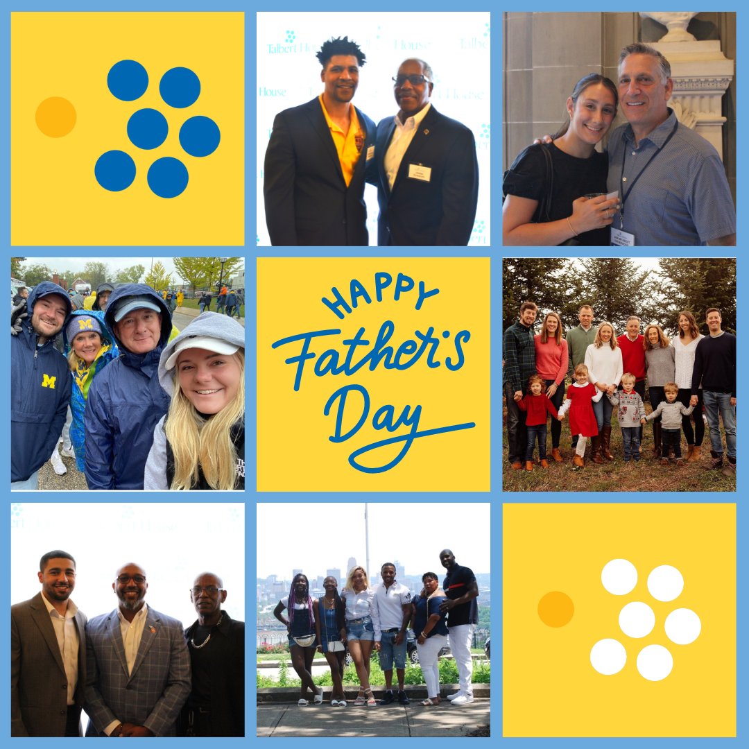 Here are just some of our wonderful Talbert House fathers! Happy Father's Day to all the incredible dads out there! 

#fathersday #fathers #dad #fathersday2024