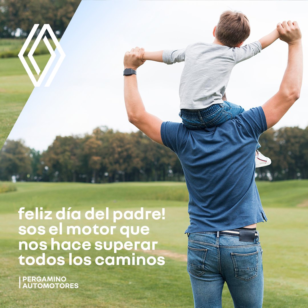 En el Día del Padre, celebramos a quienes siempre están a nuestro lado, recorriendo el camino juntos. 🚗❤️
 ¡Feliz Día del Padre!
.
.
.
#PergaminoAutomotores #renault  #diadelpadre #family