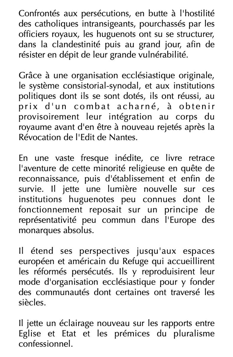 Philippe Chareyre et Hugues Daussy (dir.) - La France huguenote 

Histoire institutionnelle d'une minorité religieuse (XVIe-XVIIIe siècles)

À paraître en octobre aux PUR