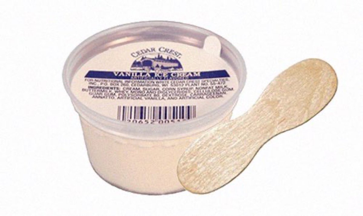 Super70sSports's tweet image. There’s nothing better on a hot day than downing some mediocre ice cream with a spoon that tastes like a park bench.