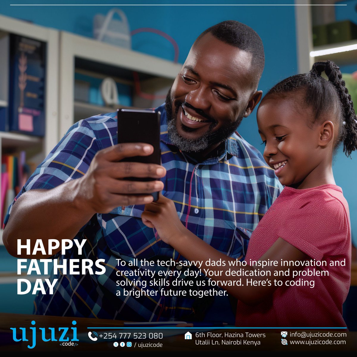 ujuzicode's tweet image. Today, we celebrate all the fathers. Your strength, love, and dedication inspire us. Thank you for everything you do! Enjoy your special day!