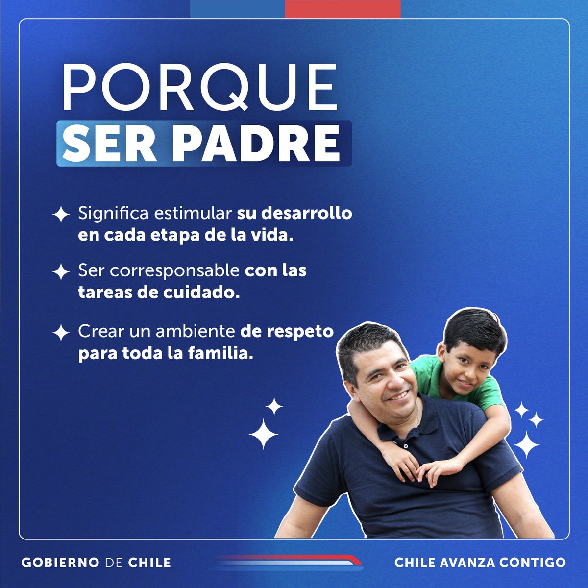 En el #DíaDelPadre, relevamos que la plena corresponsabilidad en los cuidados es fundamental para el bienestar de las familias y sociedades✨