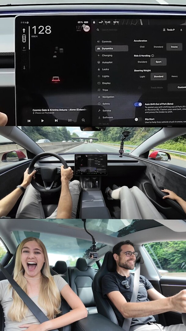 autogefuehl's tweet photo. 💡🏁 Tesla Model 3 Performance acceleration on the German Autobahn! The Model 3 Performance features: unique exterior changes, adaptive suspenion and sports seats. #Tesla #teslamotors #teslamodel3 #teslamodel3highland #carsoftiktok #carsofinstagram #cart… https://t.co/kOvYfZosHC https://t.co/a4JY0K1fpl
