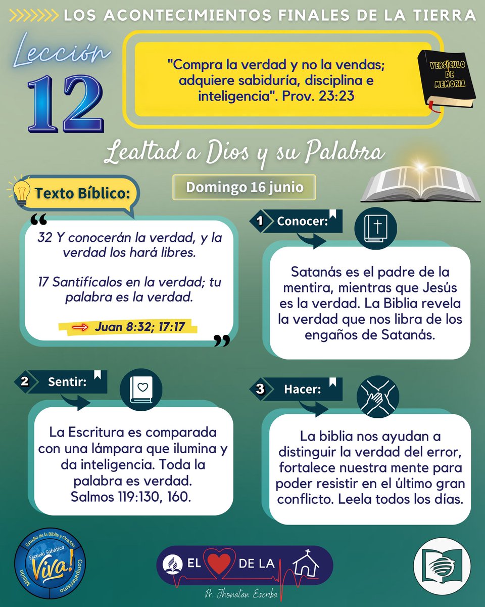 📚 𝙇𝙚𝙘𝙘𝙞𝙤𝙣 𝙙𝙚 𝙀𝙨𝙘𝙪𝙚𝙡𝙖 𝙎𝙖𝙗𝙖𝙩𝙞𝙘𝙖 𝙨𝙞𝙣𝙩𝙚𝙩𝙞𝙯𝙖𝙙𝙖 𝙥𝙖𝙧𝙖 𝙝𝙤𝙮:
🗓 16 de junio 👇🏻📸  FELIZ DÍA PAPÁ!!! 

#domingo #mayordomíaestodo #EscuelaSabática #PrimeroDios #adventistasdelseptimodia #LESAdv #adventistas #LeccióndeEscuelaSabática #Reavivar