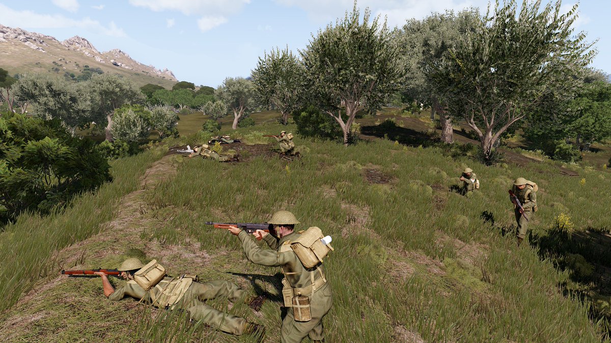 EuropeanRealism's tweet photo. Last night was WW2 Operation Interitus. Here are a few snaps from the evening!

More can be found on our Instagram: https://t.co/pkM1ksMSNz…Discord: https://t.co/sp184q8FPg 
#Arma3 #ArmaPhotography https://t.co/nEv3btI7AS