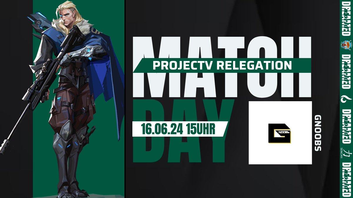 🔥MATCHDAY🔥
Abfahrt für das zweite Game de Relegationsturnier für <a href="/projectvgg/">PROJECT V</a> Div2!
Unser Gegner für das Game heißt #Gnoobs
Auf ein schnelles und schönes Game 2.

#DWONTOP #DWin